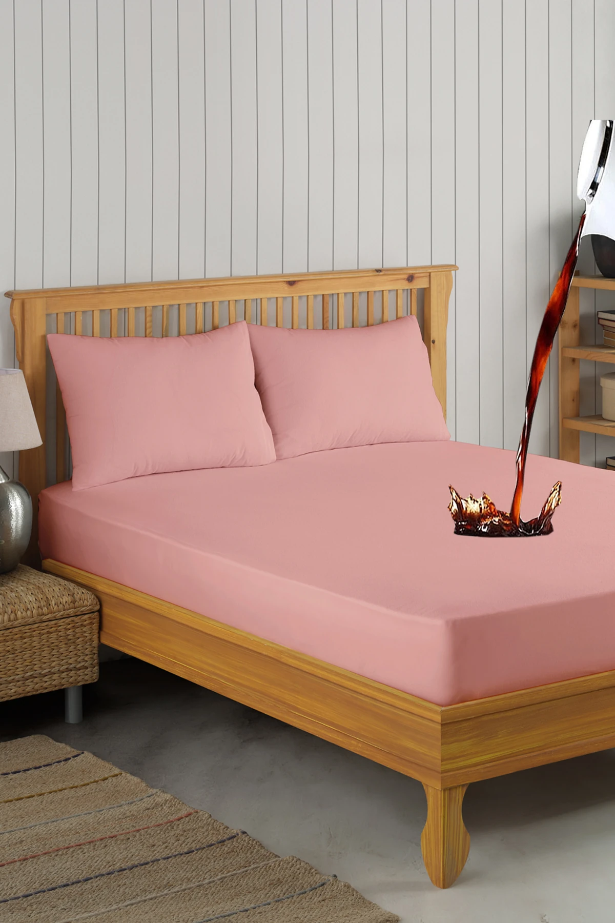 Set Pudra Mikro Fitted Sıvı Geçirmez Alez ve 2 Adet Yastık Alezi (9 Ebat)