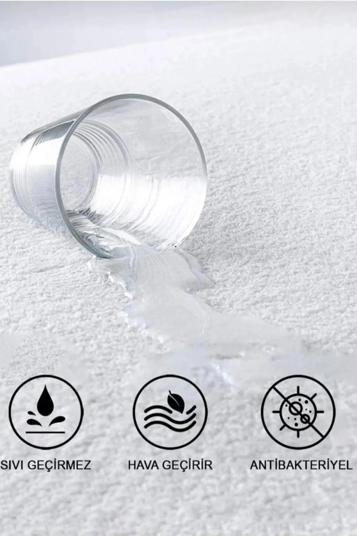 %100 Pamuk Sıvı Geçirmez Bebek ve Çocuk Alezi, Park Yatak ve Beşik Yatağa Uygun Alez