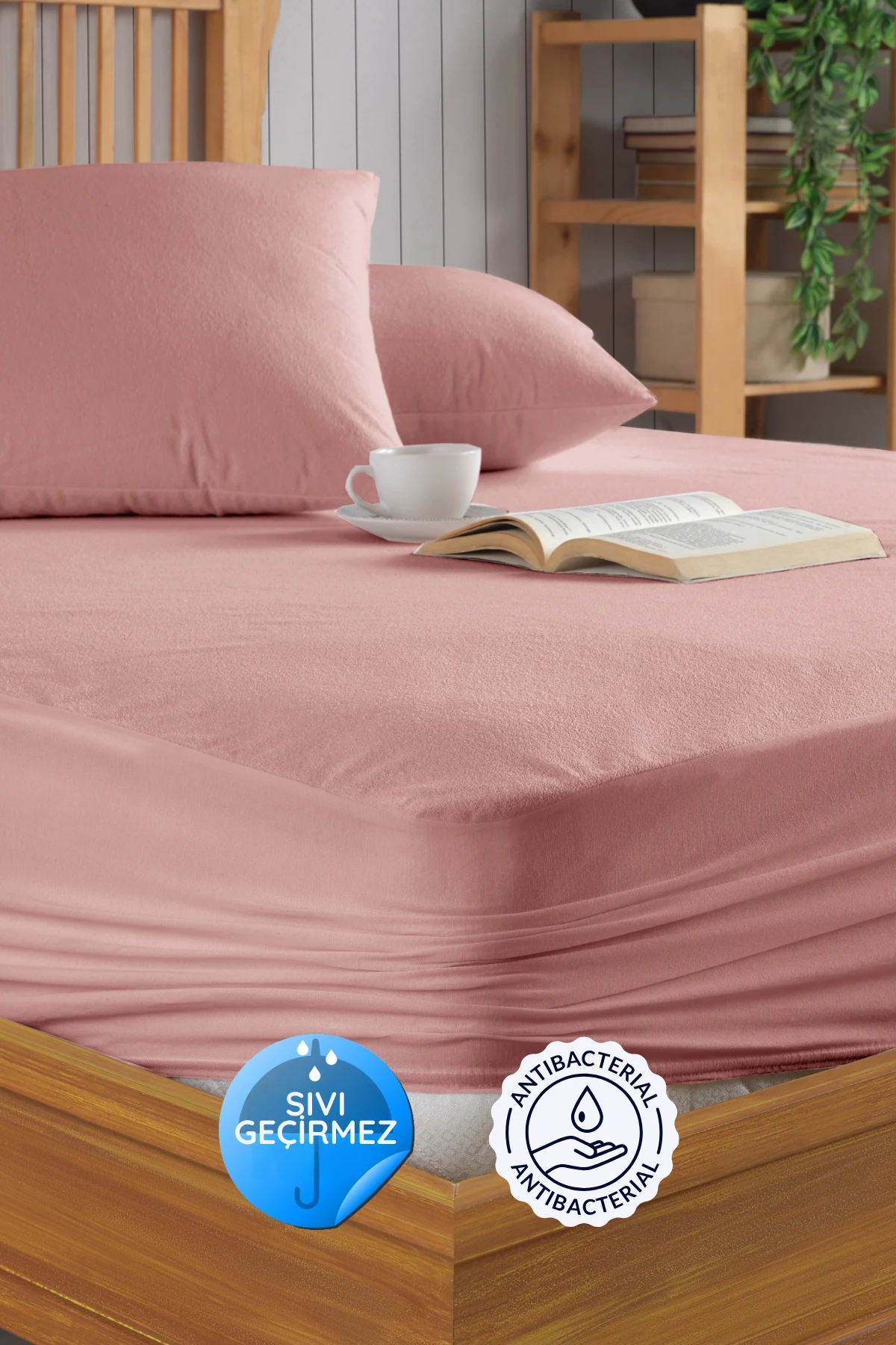 Set Pudra Mikro Fitted Sıvı Geçirmez Alez ve 2 Adet Yastık Alezi (9 Ebat)