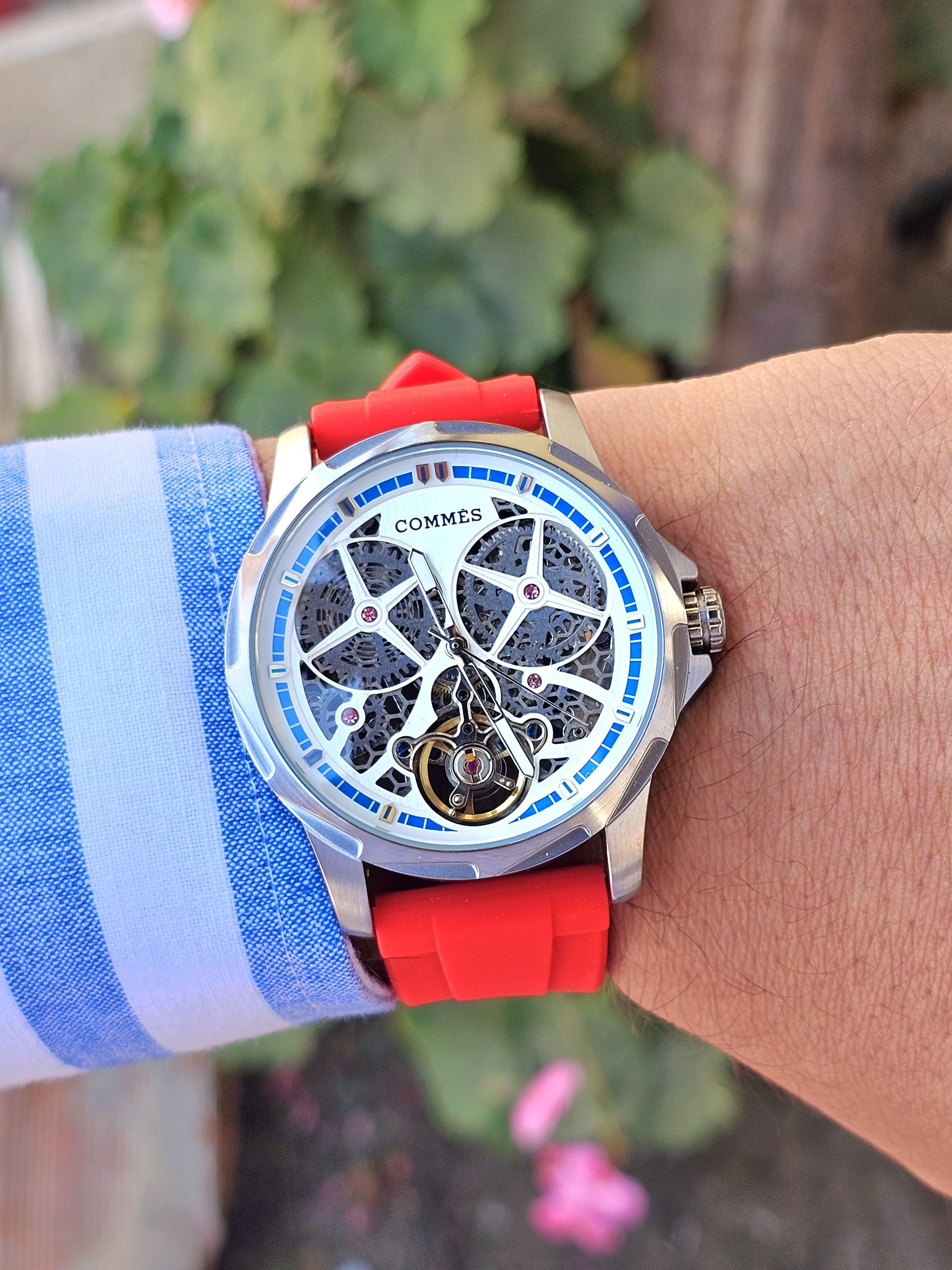 Commes 0523-RED Otomatik Erkek Kol Saati
