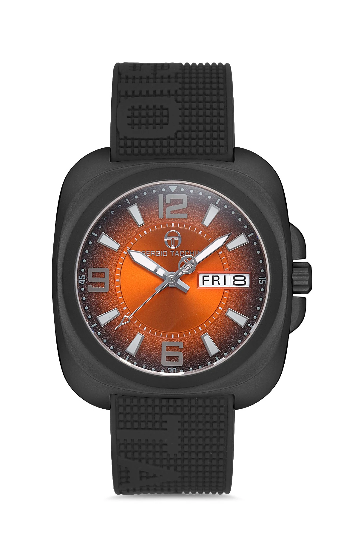 Sergio Tacchini Siyah Silikon Kordon Erkek Kol Saati L.ST.1.10092.3A