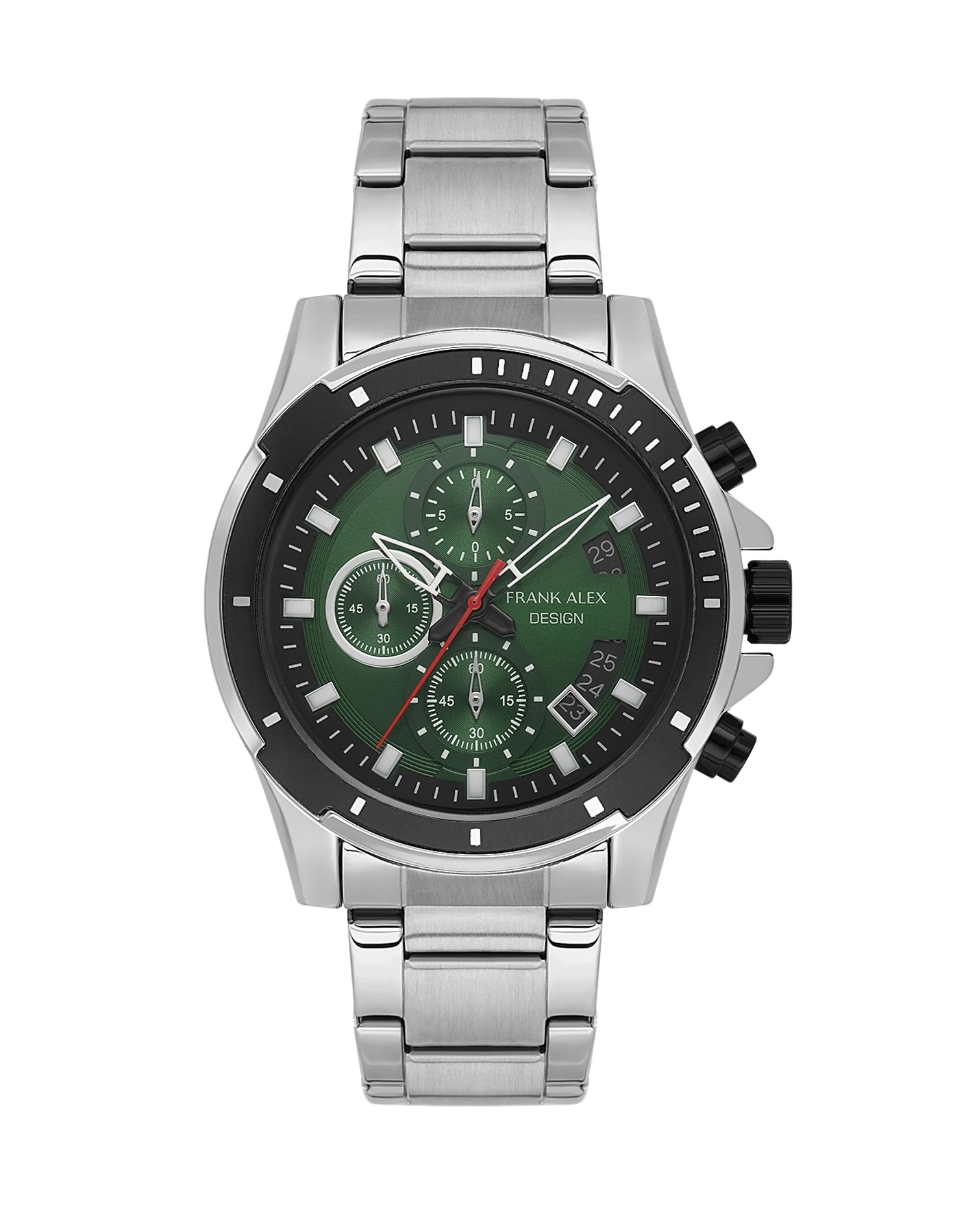 Frank Alex Gümüş Çelik Kordon Erkek Kol Saati L-07248M.05