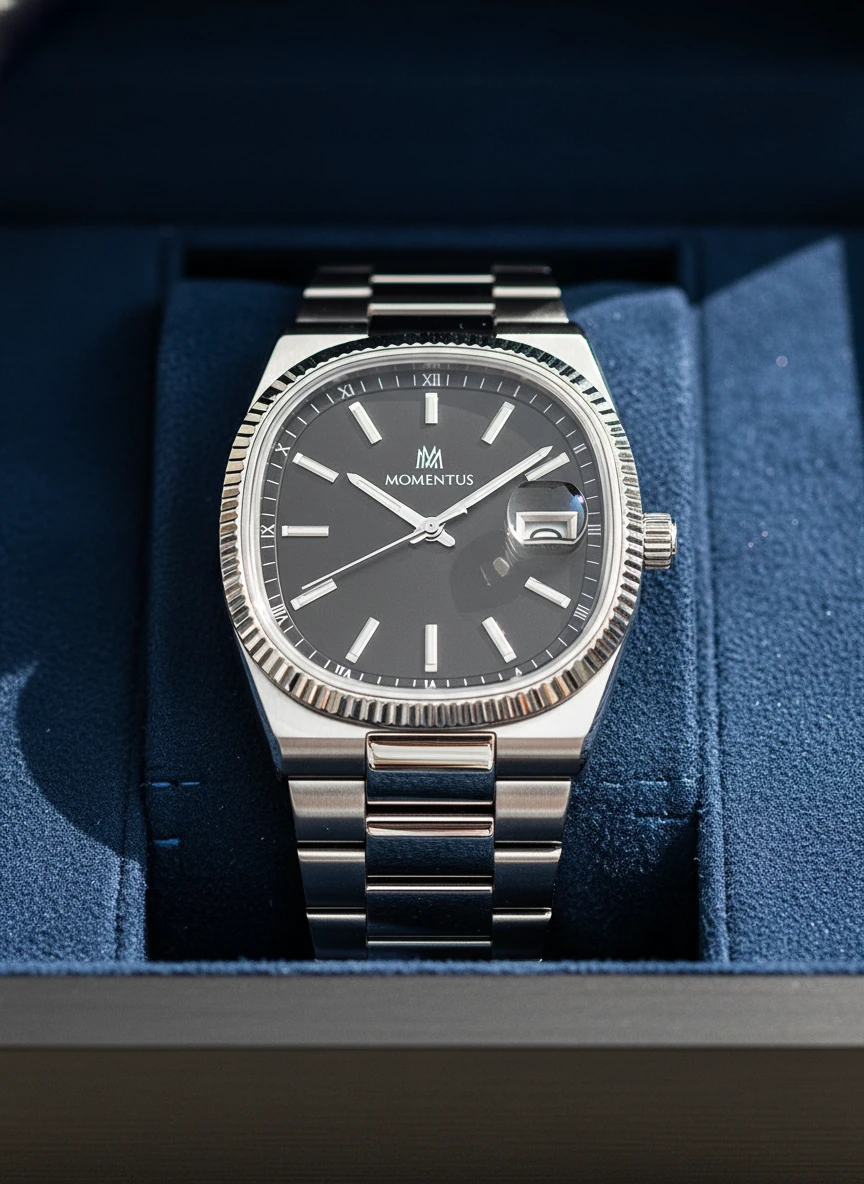 Momentus Gümüş Çelik Kordon Erkek Kol Saati CM262S-04SS