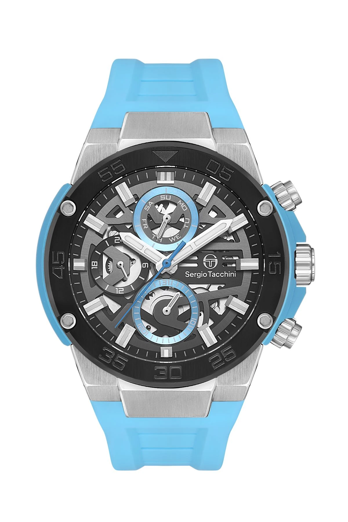 Sergio Tacchini Turkuaz Silikon Kordon Erkek Kol Saati L.ST.3.10006-4
