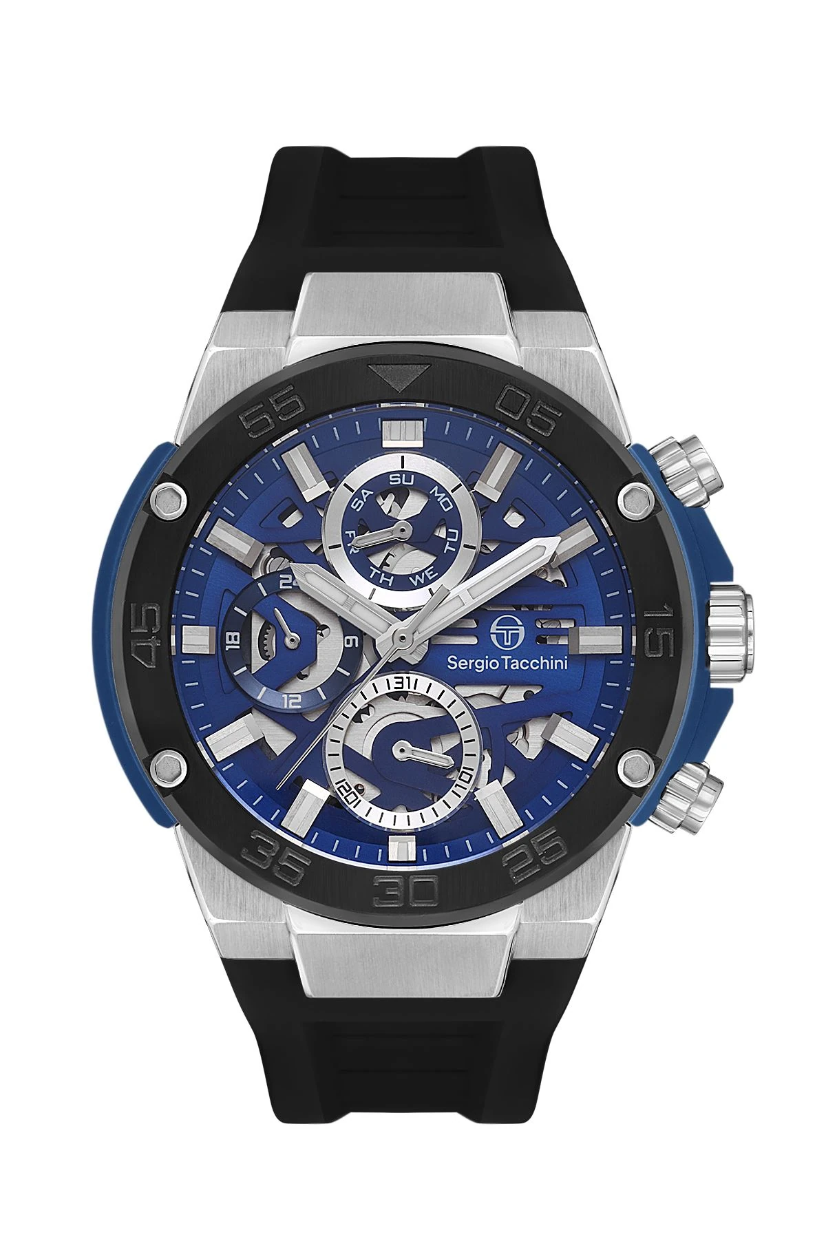 Sergio Tacchini Siyah Silikon Kordon Erkek Kol Saati L.ST.3.10006-5