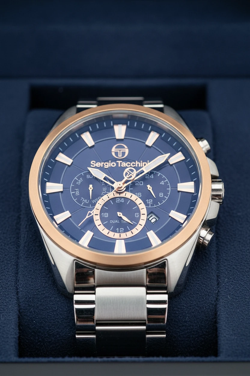 Sergio Tacchini Gümüş Çelik Kordon Erkek Kol Saati L.ST.1.10207.4