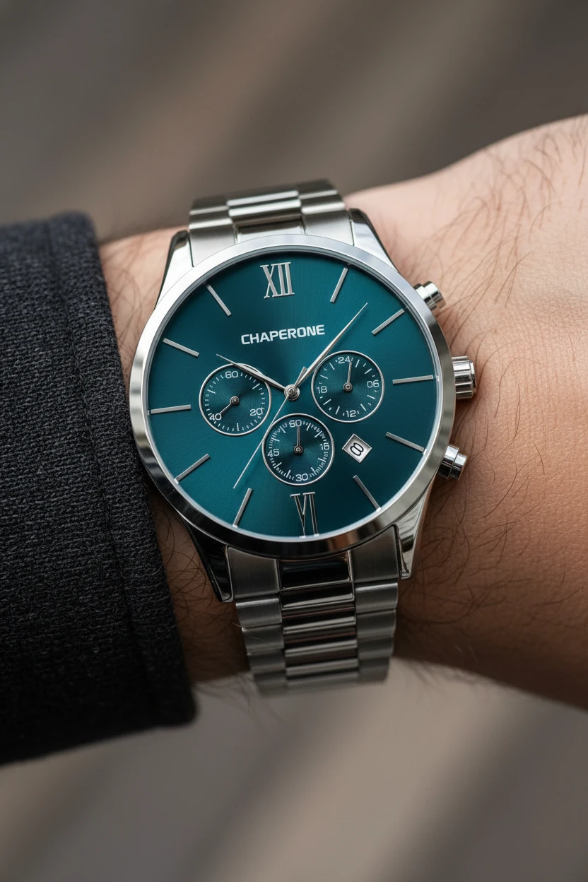 Chaperone Gümüş Çelik Kordon Erkek Kol Saati LC002347