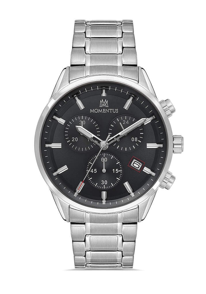 Momentus Gümüş Çelik Kordon Erkek Kol Saati SC380S-04SS