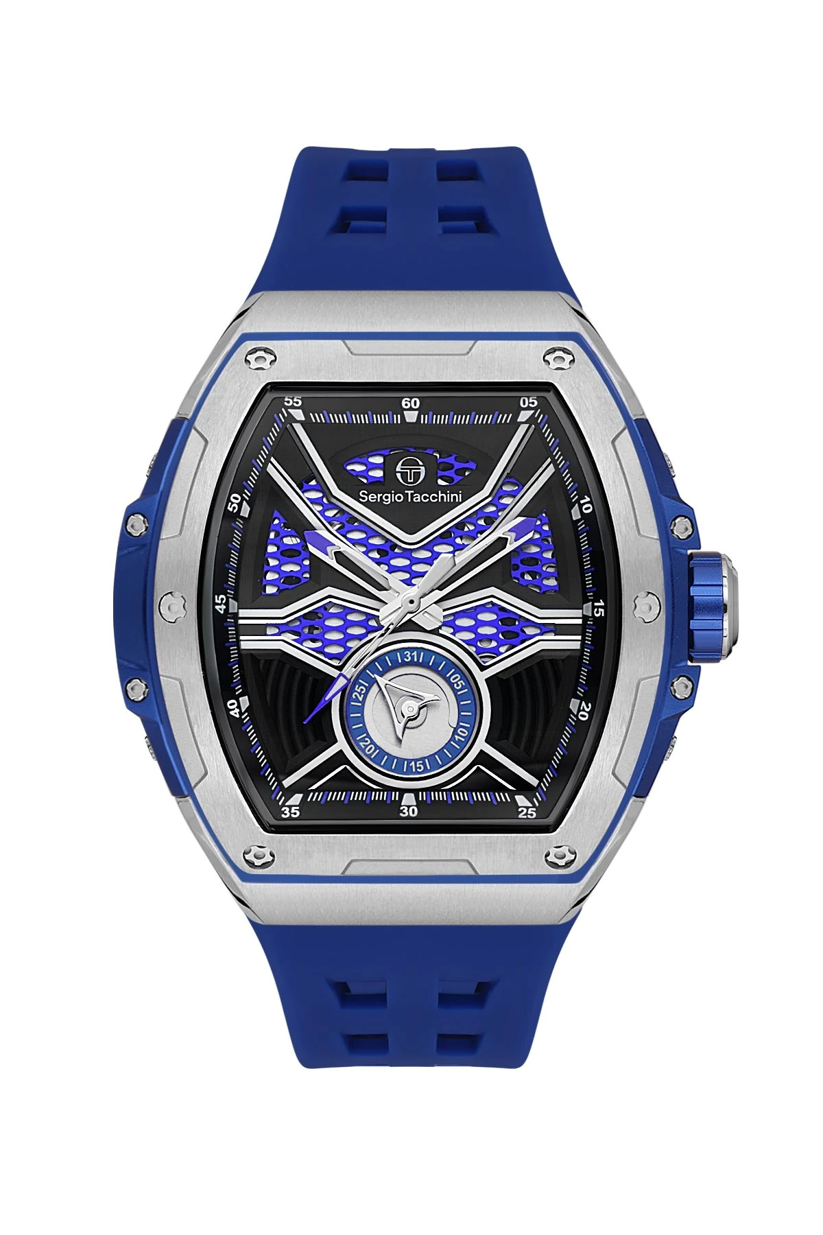 Sergio Tacchini Lacivert Silikon Kordon Erkek Kol Saati L.ST.2.10001-2