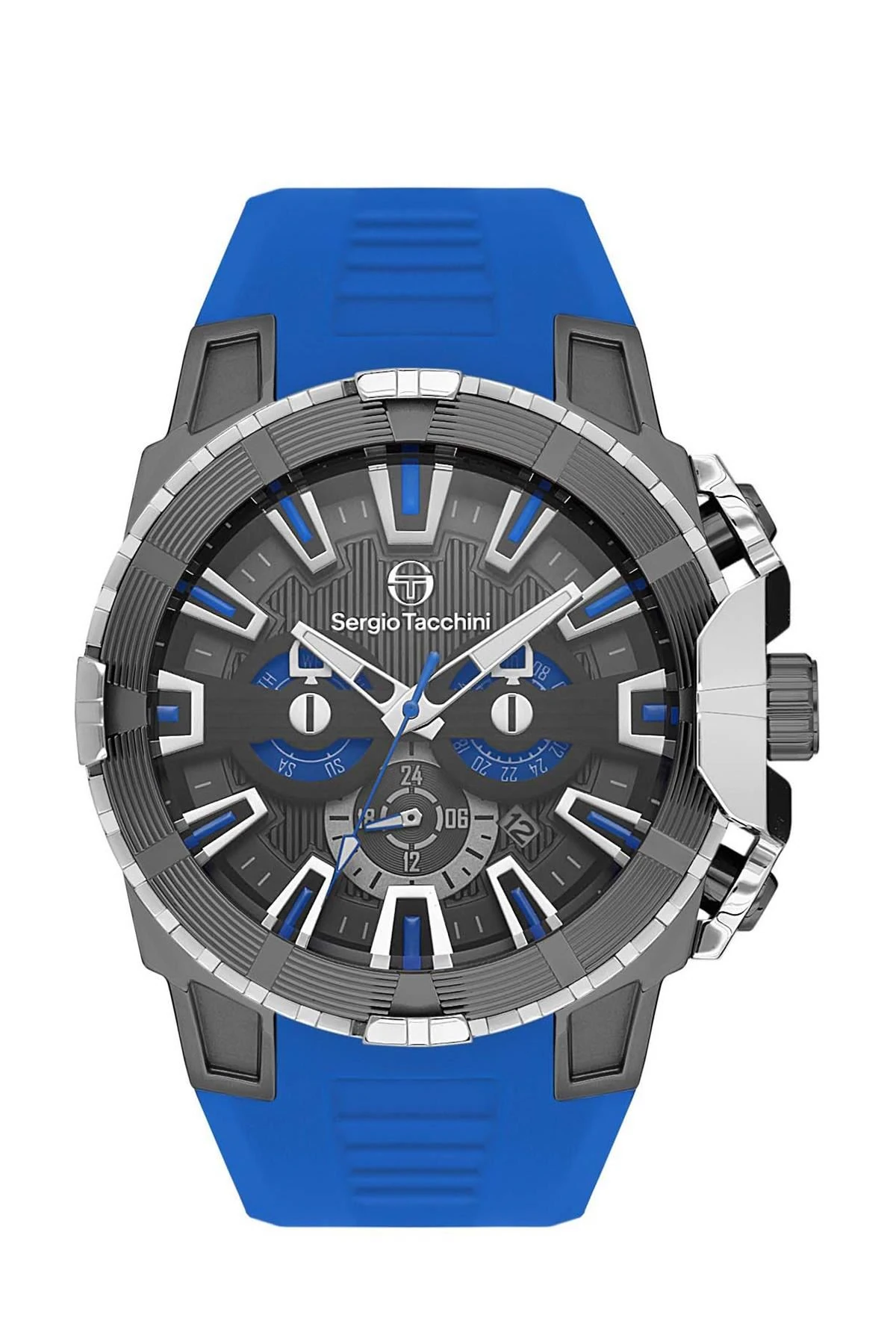 Sergio Tacchini Mavi Silikon Kordon Erkek Kol Saati L.ST.5.10001.2