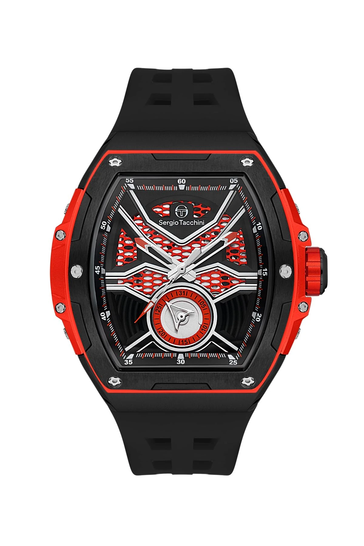Sergio Tacchini Siyah Silikon Kordon Erkek Kol Saati L.ST.2.10001-4