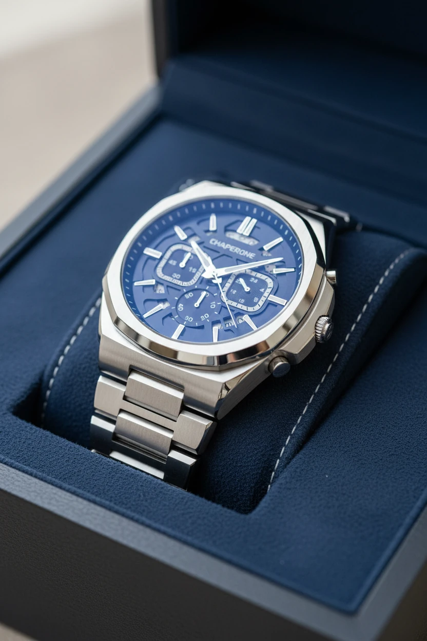 Chaperone Gümüş Çelik Kordon Erkek Kol Saati LC002227