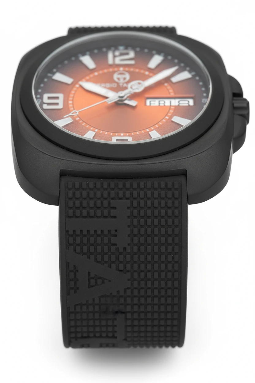 Sergio Tacchini Siyah Silikon Kordon Erkek Kol Saati L.ST.1.10092.3A