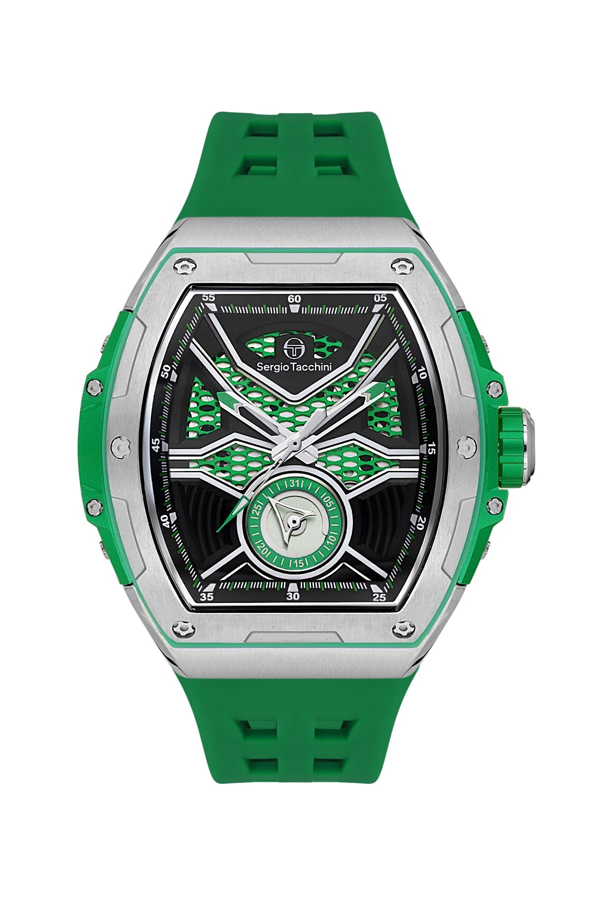 Sergio Tacchini Yeşil Silikon Kordon Erkek Kol Saati L.ST.2.10001-3