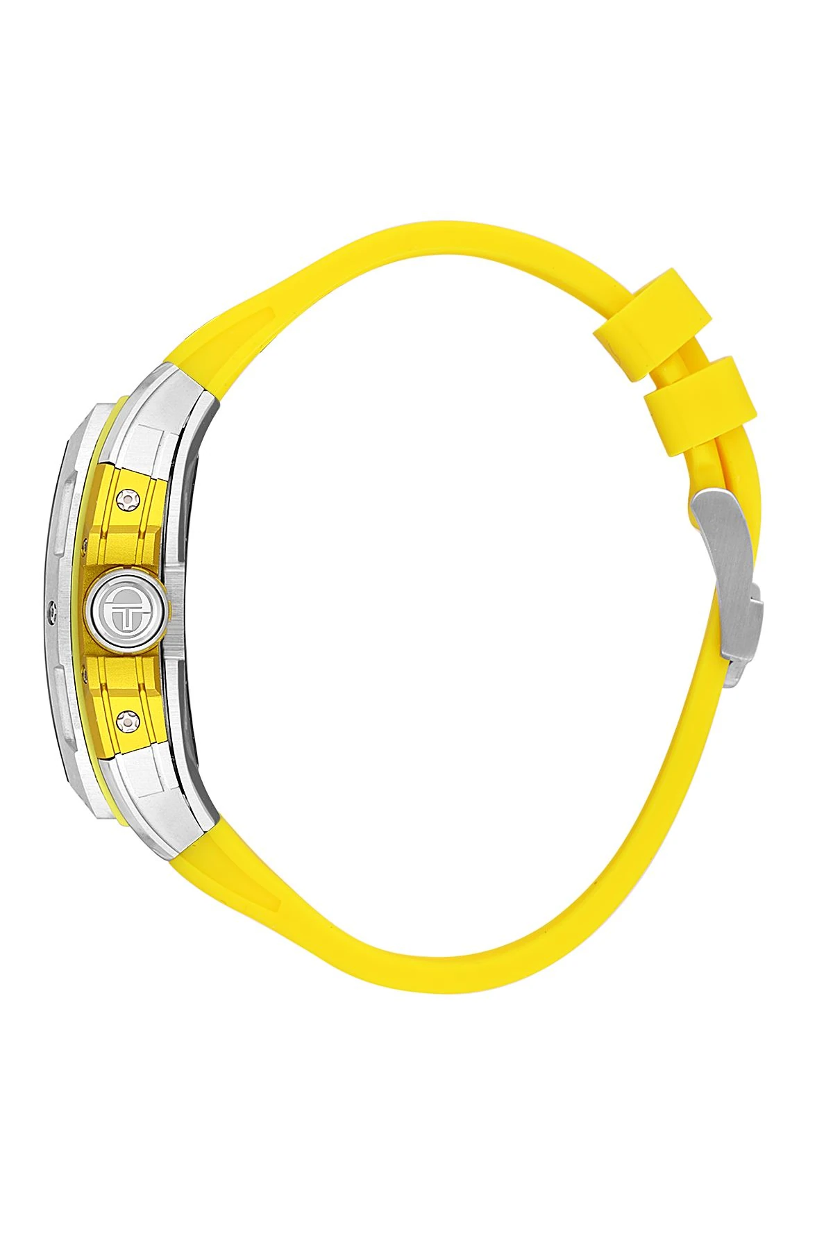 Sergio Tacchini Sarı Silikon Kordon Erkek Kol Saati L.ST.2.10001-1