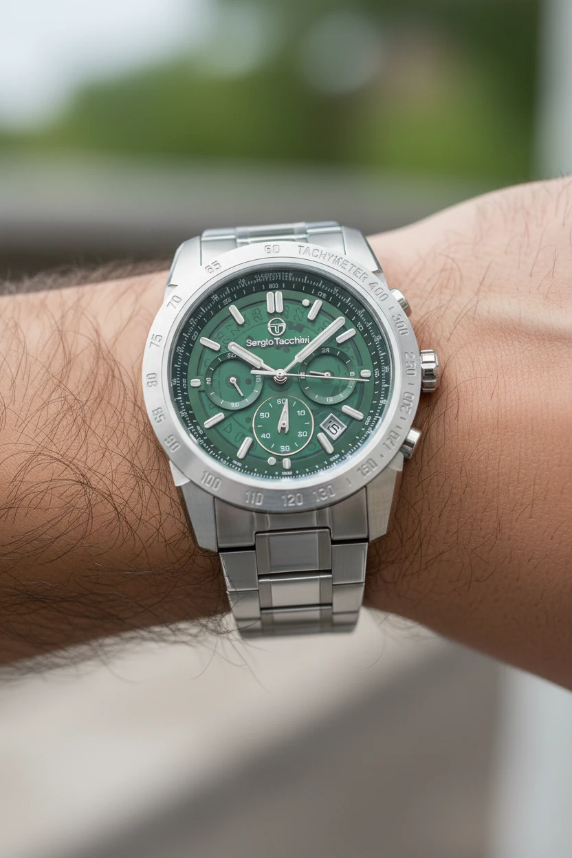 Sergio Tacchini Gümüş Çelik Kordon Erkek Kol Saati L.ST.1.10434-3