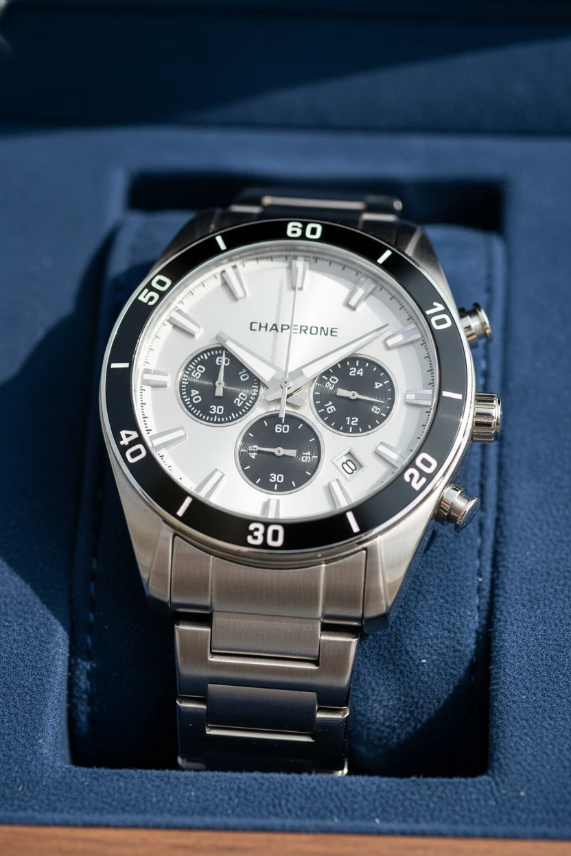 Chaperone Gümüş Çelik Kordon Erkek Kol Saati LC002461