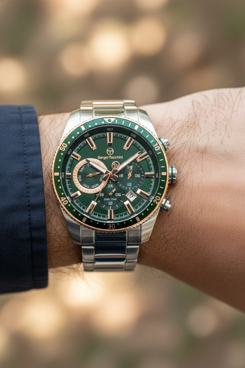 Sergio Tacchini Gümüş Çelik Kordon Erkek Kol Saati L.ST.1.10311.3