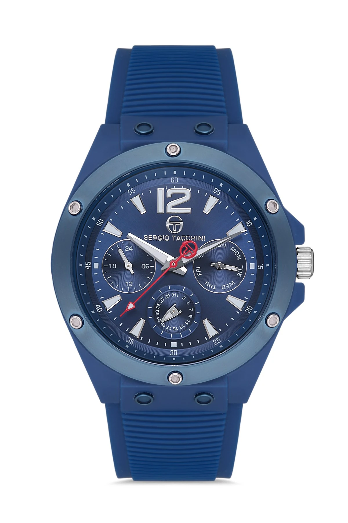 Sergio Tacchini Mavi Silikon Kordon Erkek Kol Saati L.ST.1.10142.4