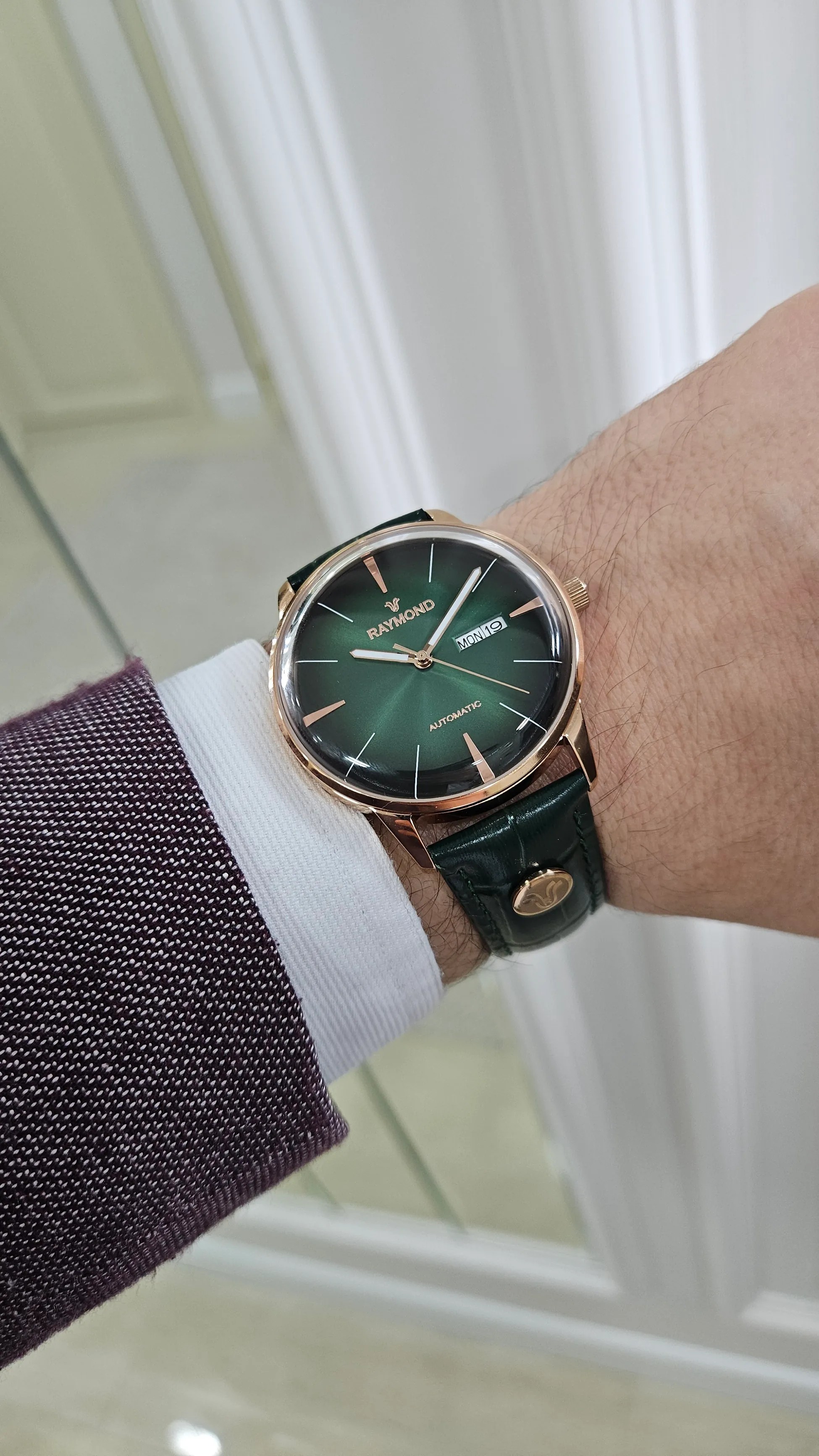 Raymond RYM-250594-GREEN Erkek Kol Saati