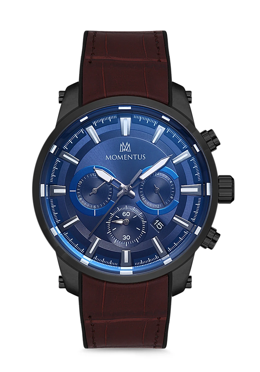 Momentus Kahverengi Deri Kordon Erkek Kol Saati SC223N-11KN