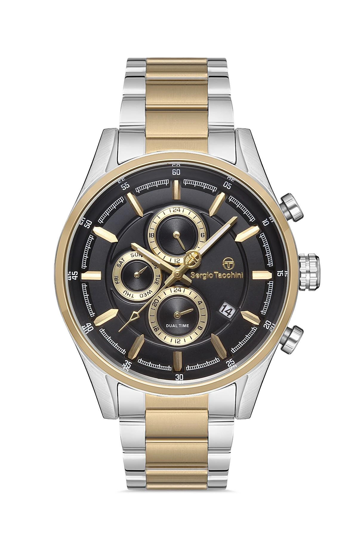 Sergio Tacchini Gold Gümüş Çelik Kordon Erkek Kol Saati L.ST.1.10179.4