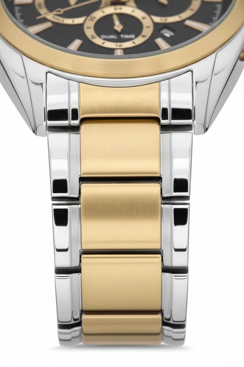 Sergio Tacchini Gold Gümüş Çelik Kordon Erkek Kol Saati L.ST.1.10095.4