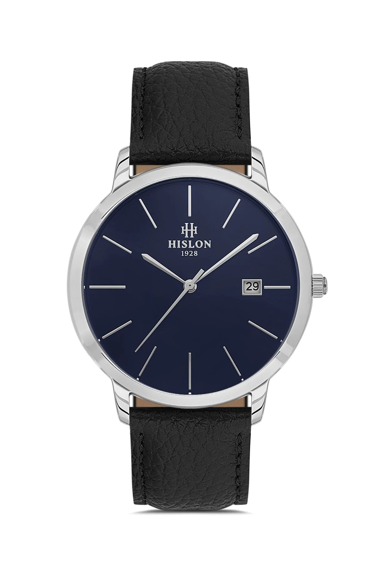 Hislon Siyah Deri Kordon Erkek Kol Saati CL161S-11BS