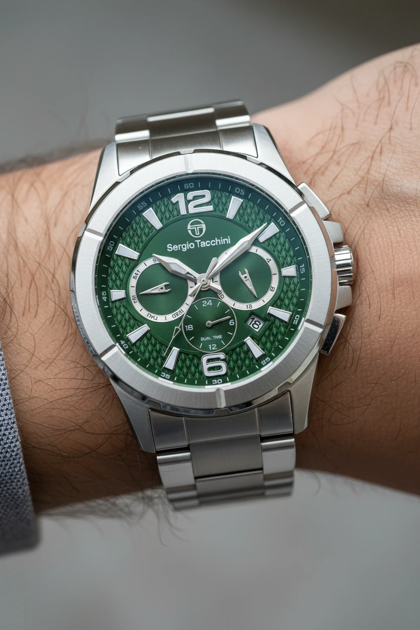 Sergio Tacchini Gümüş Çelik Kordon Erkek Kol Saati L.ST.1.10403-4