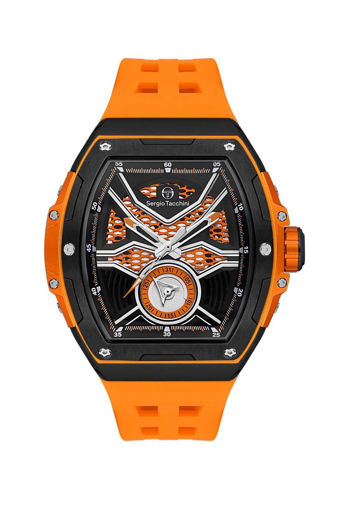 Sergio Tacchini Turuncu Silikon Kordon Erkek Kol Saati L.ST.2.10001-5