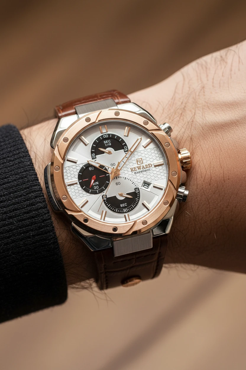 Reward Kahverengi Deri Kordon Erkek Kol Saati LA147295