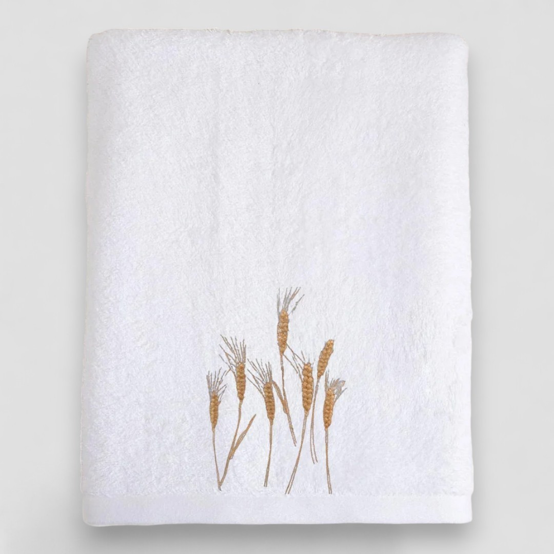 Barley Nakışlı Banyo Havlusu 70x140 cm