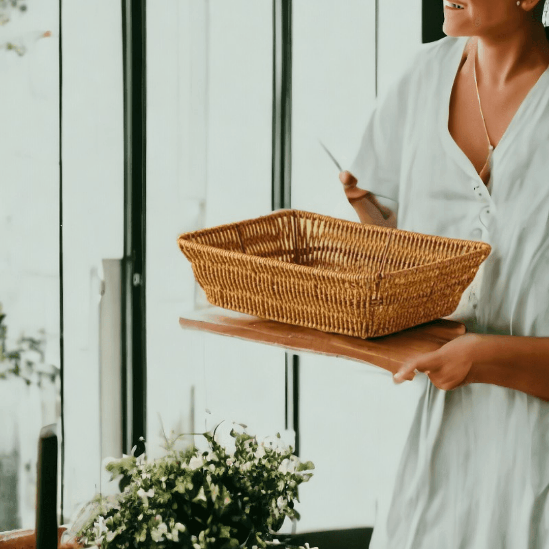 Es Home Hasır Ekmek Sepeti