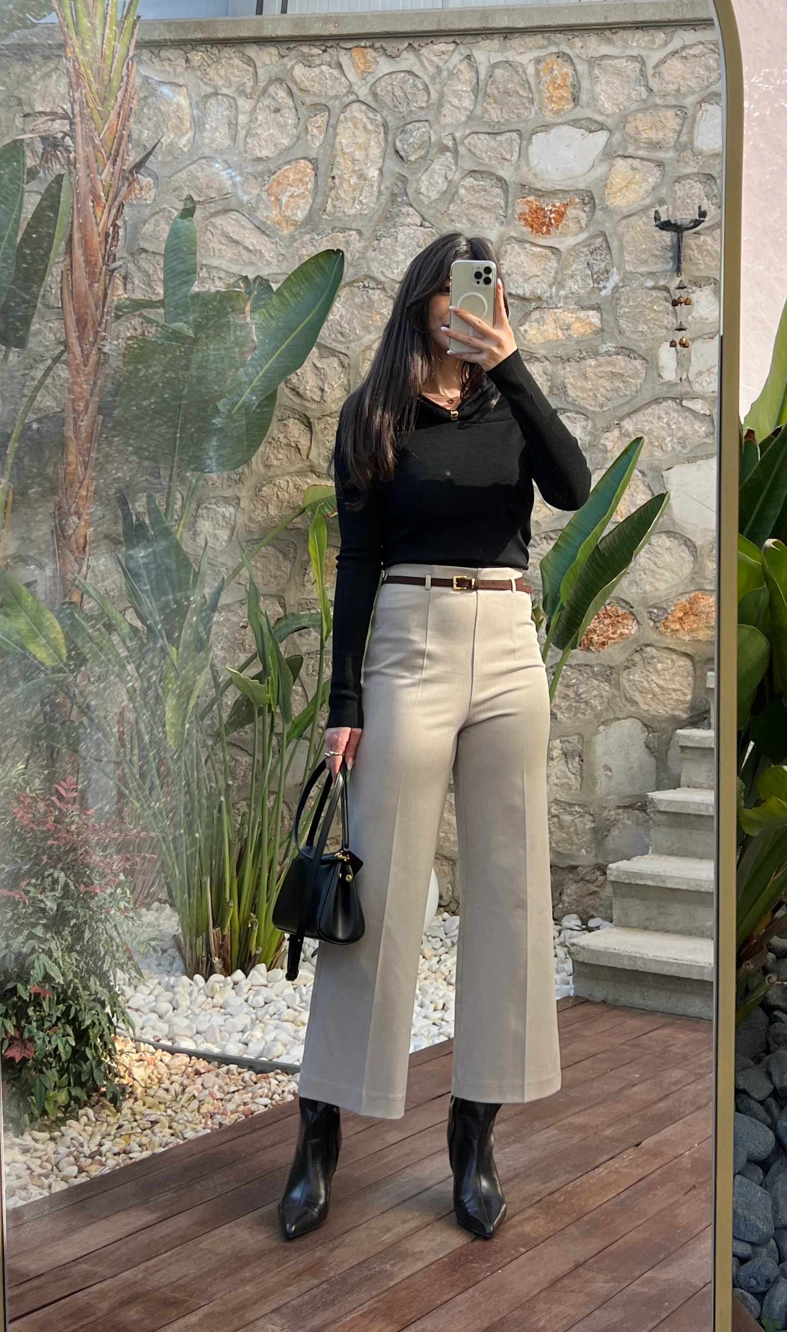 Tok Kumaşlı Düz Kesim Pantolon 