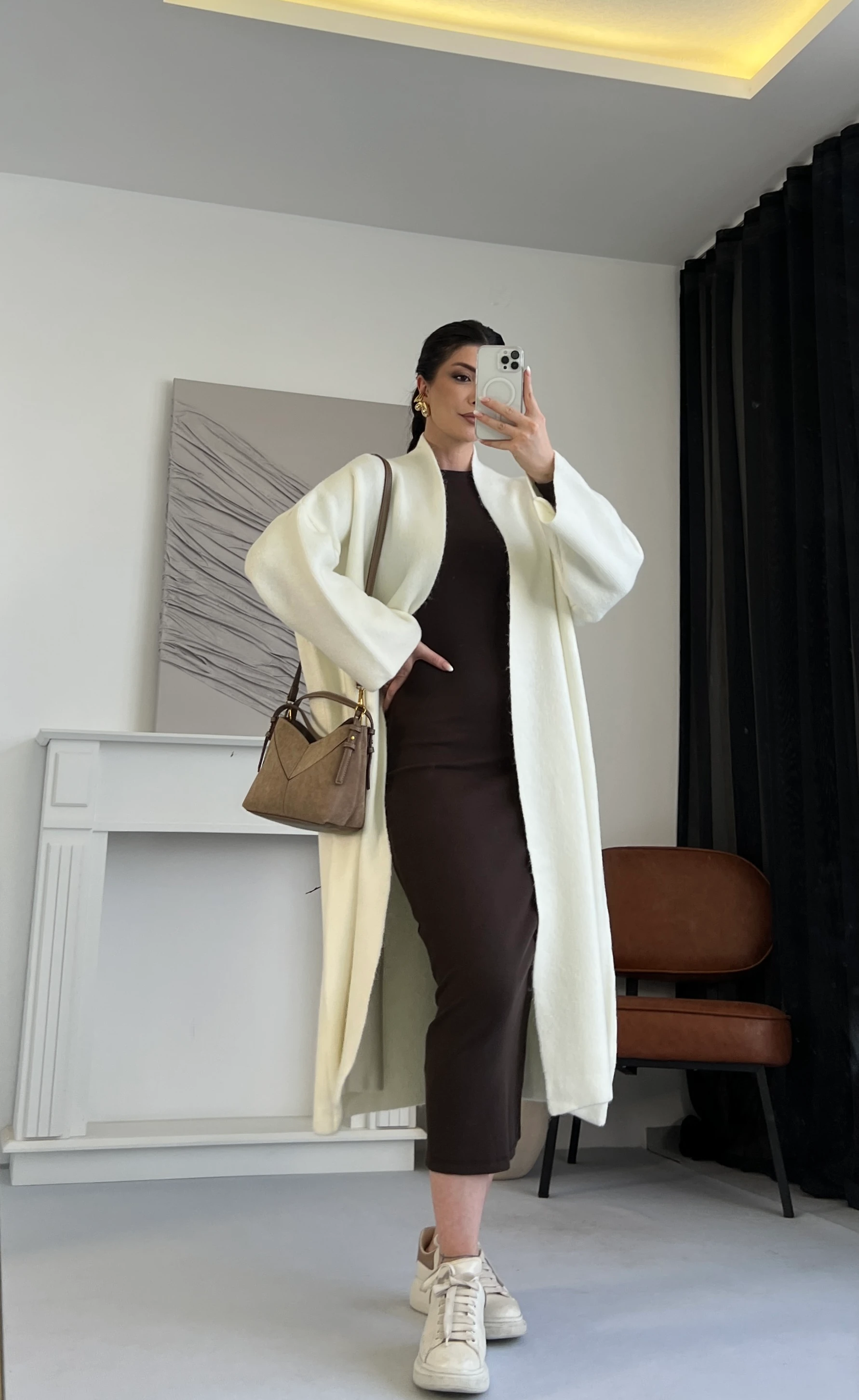 Uzun Oversize Hırka