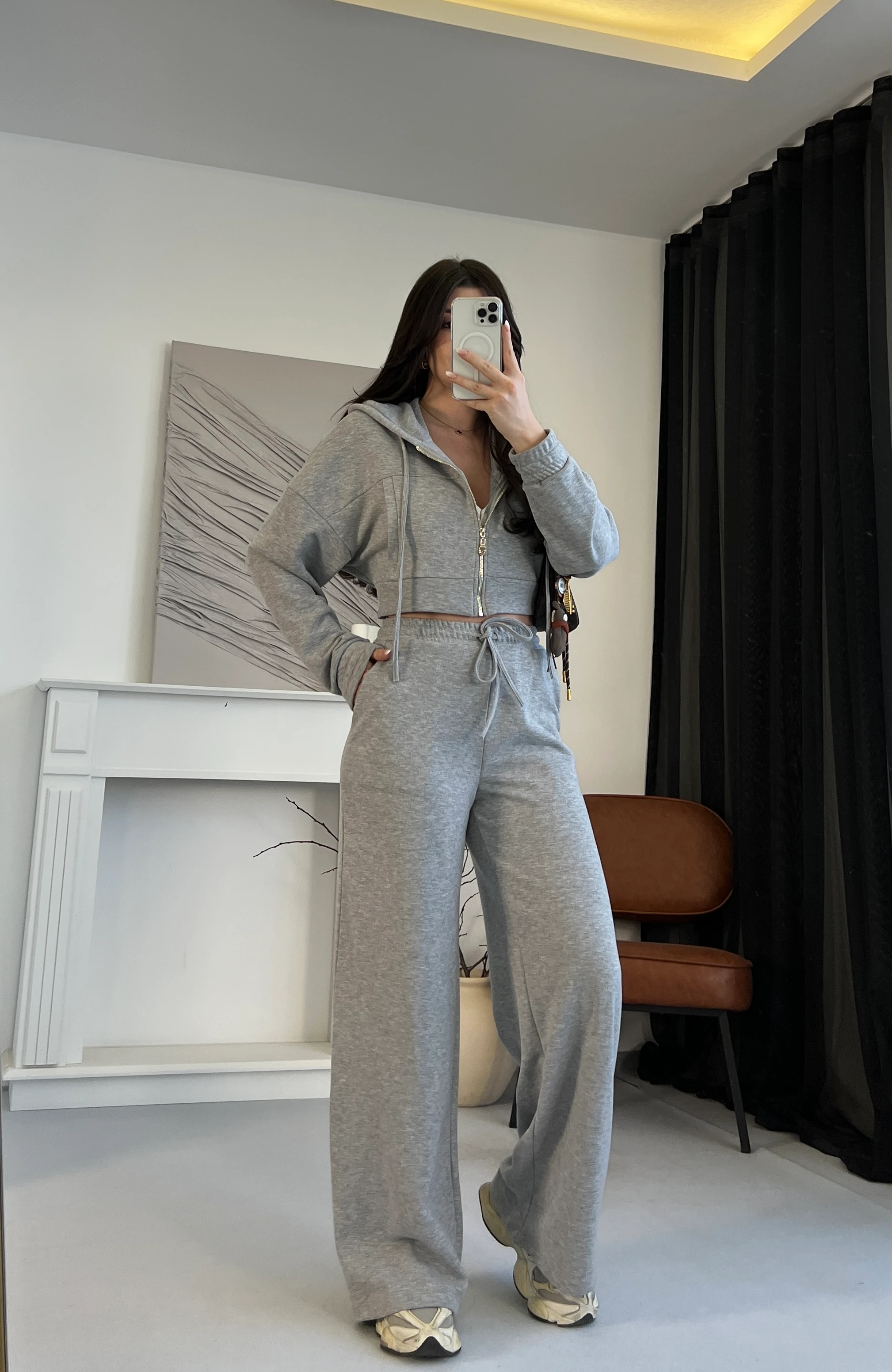 Kapüşonlu Fit Eşofman Takımı