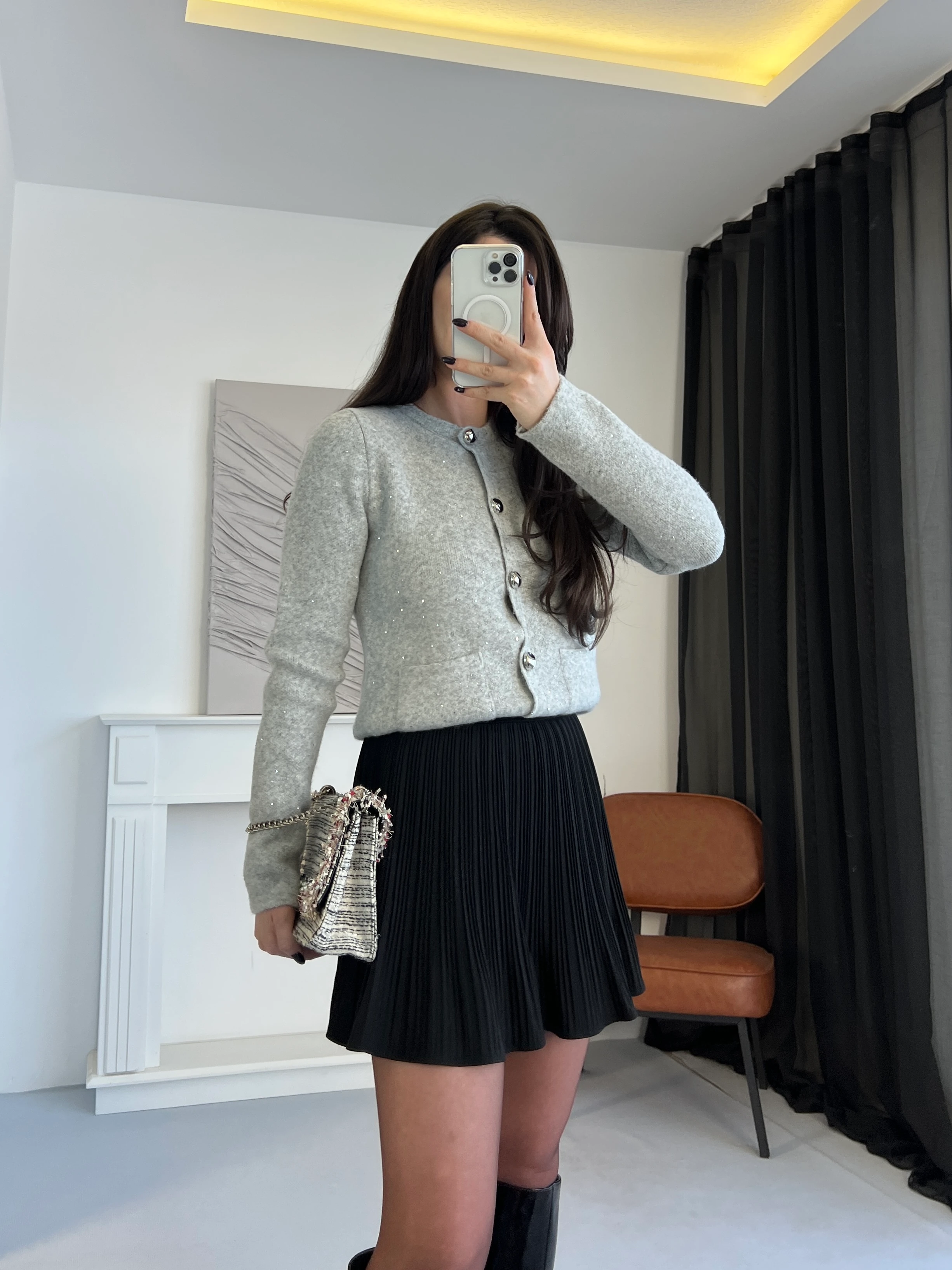 Piliseli Şort Astarlı Etek