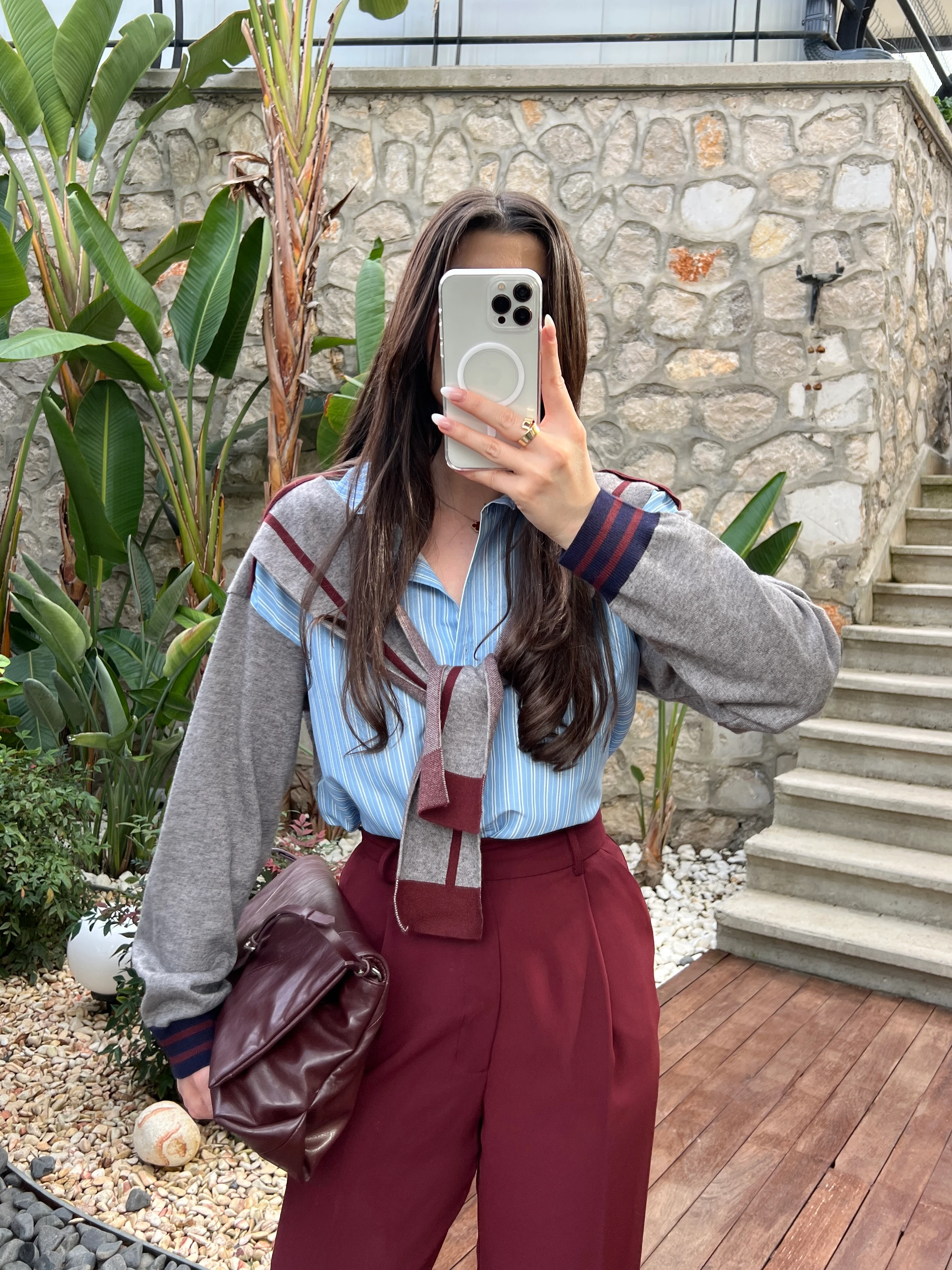 Omuz Bağlama Detaylı Gömlek