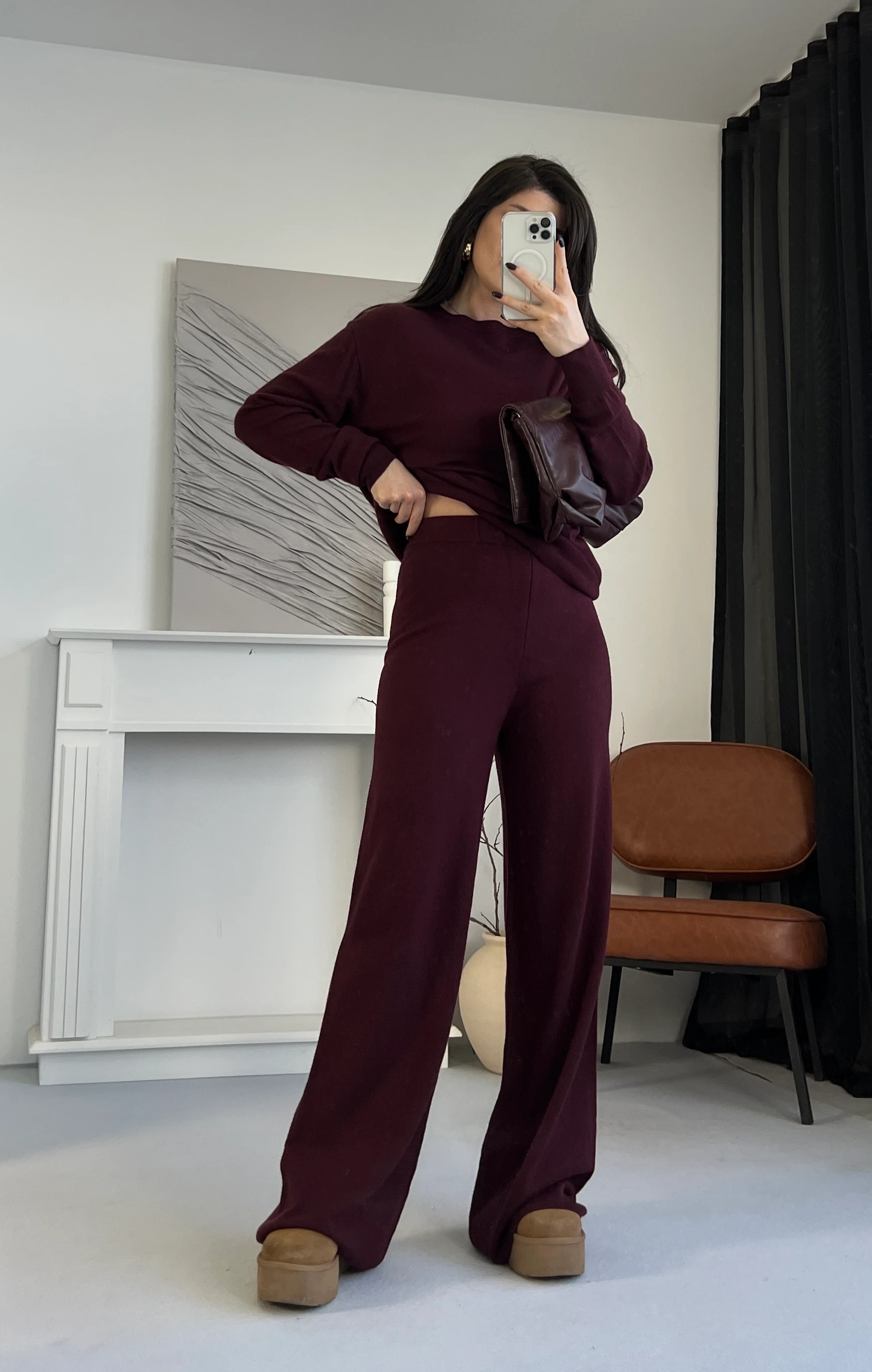 Ultra Yüksek Bel Triko Pantolon