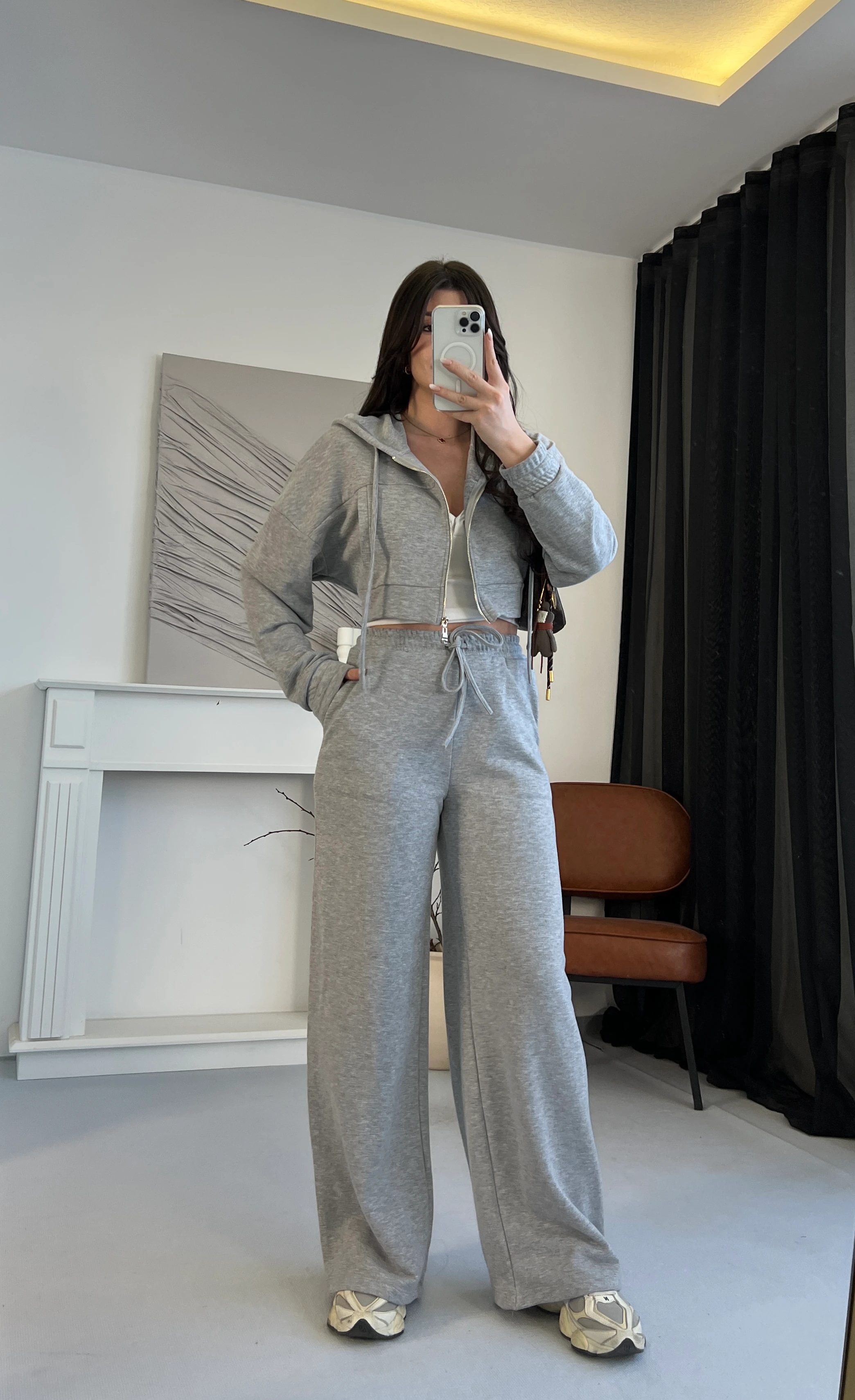 Kapüşonlu Fit Eşofman Takımı