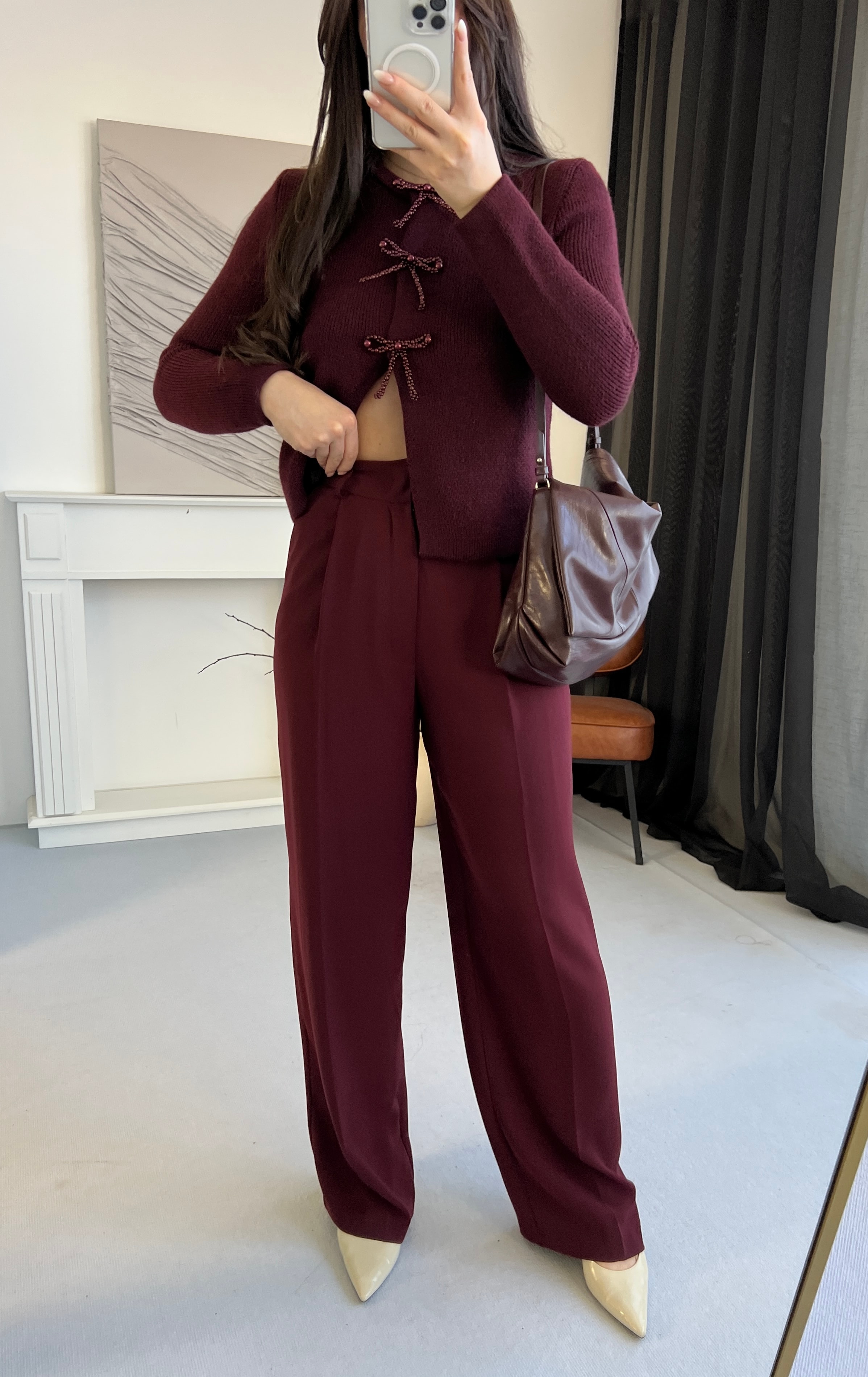 Klasik Düz Kesim Palazzo Pantolon