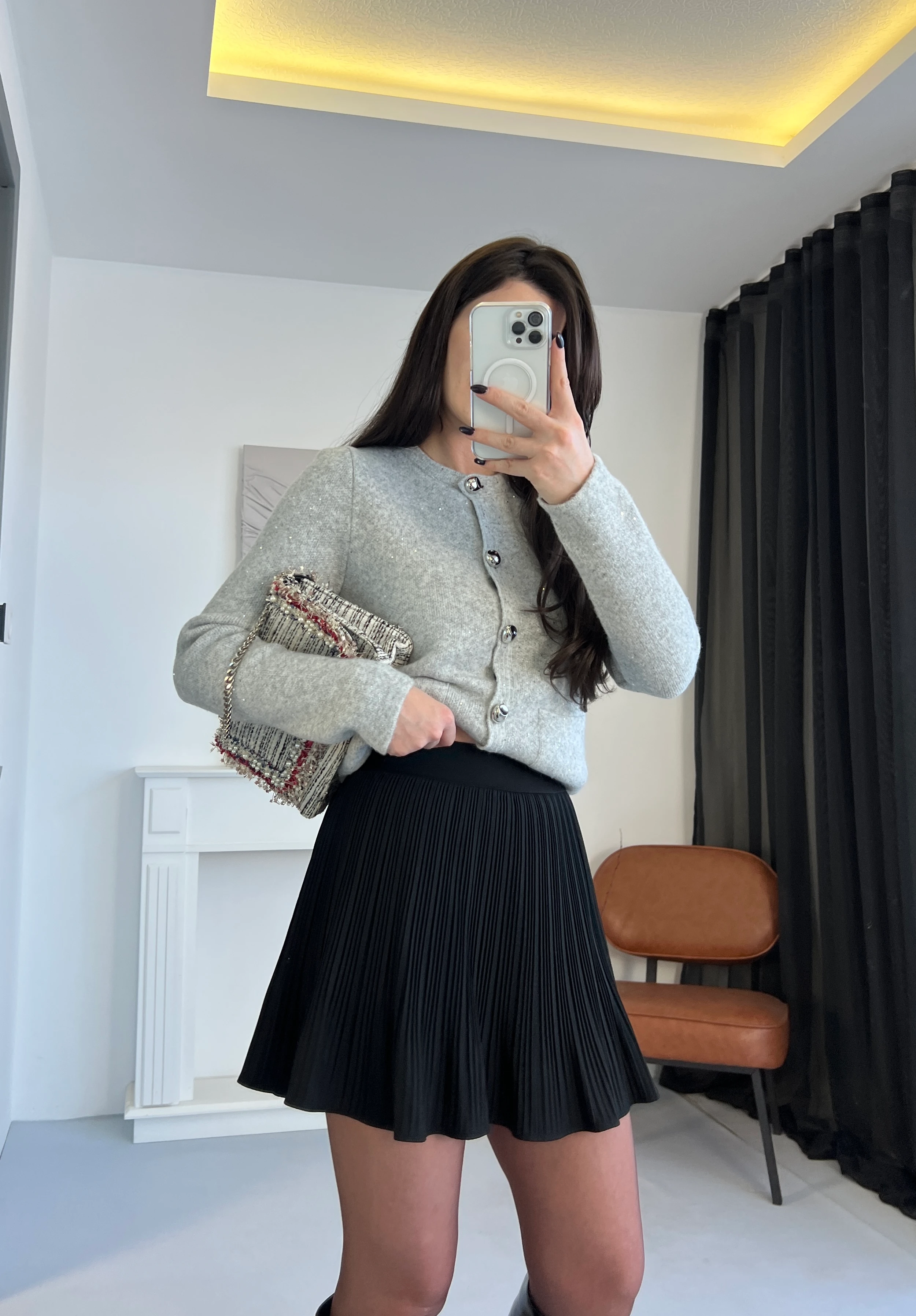 Piliseli Şort Astarlı Etek