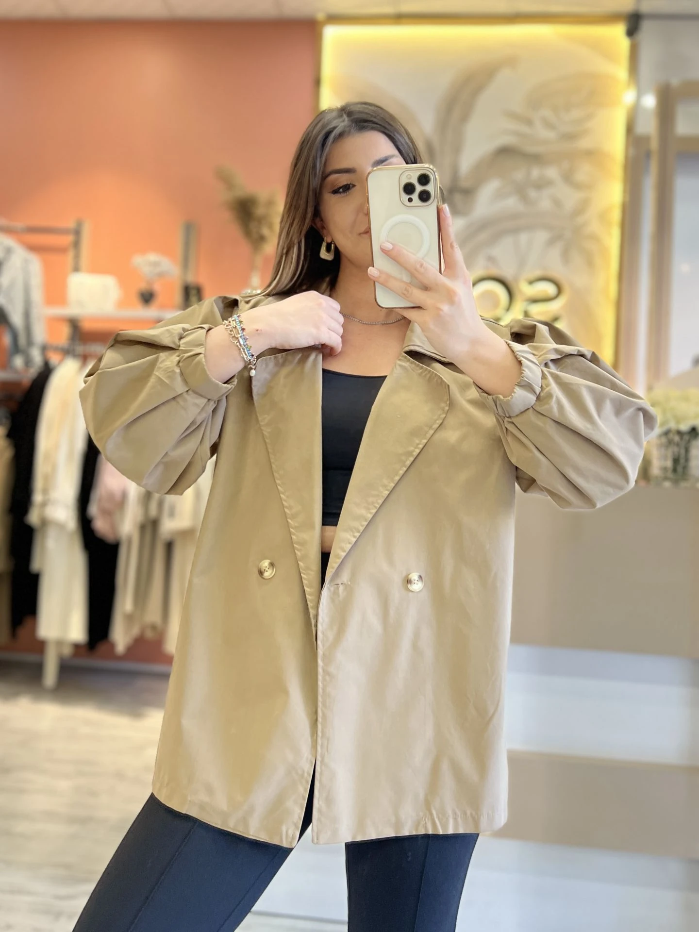 Kahve Oversize Trençkot