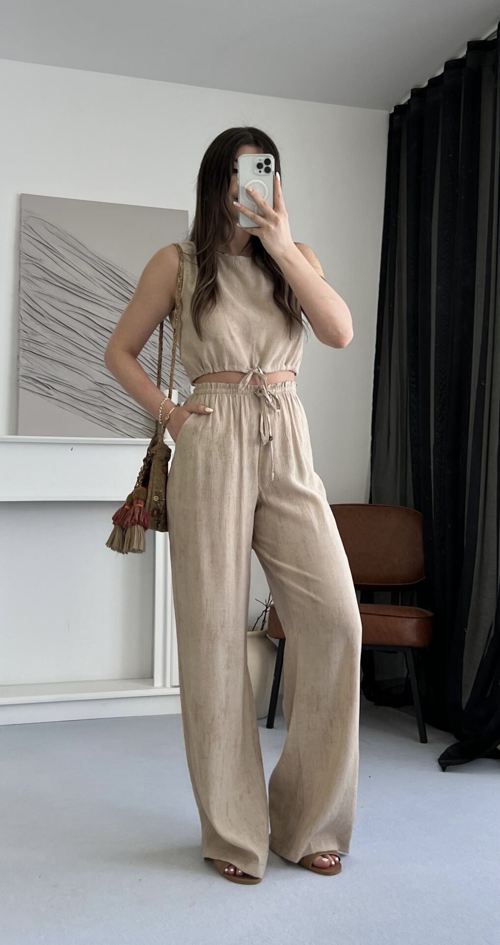 Bağlama Detaylı Dökümlü Vizon Takım