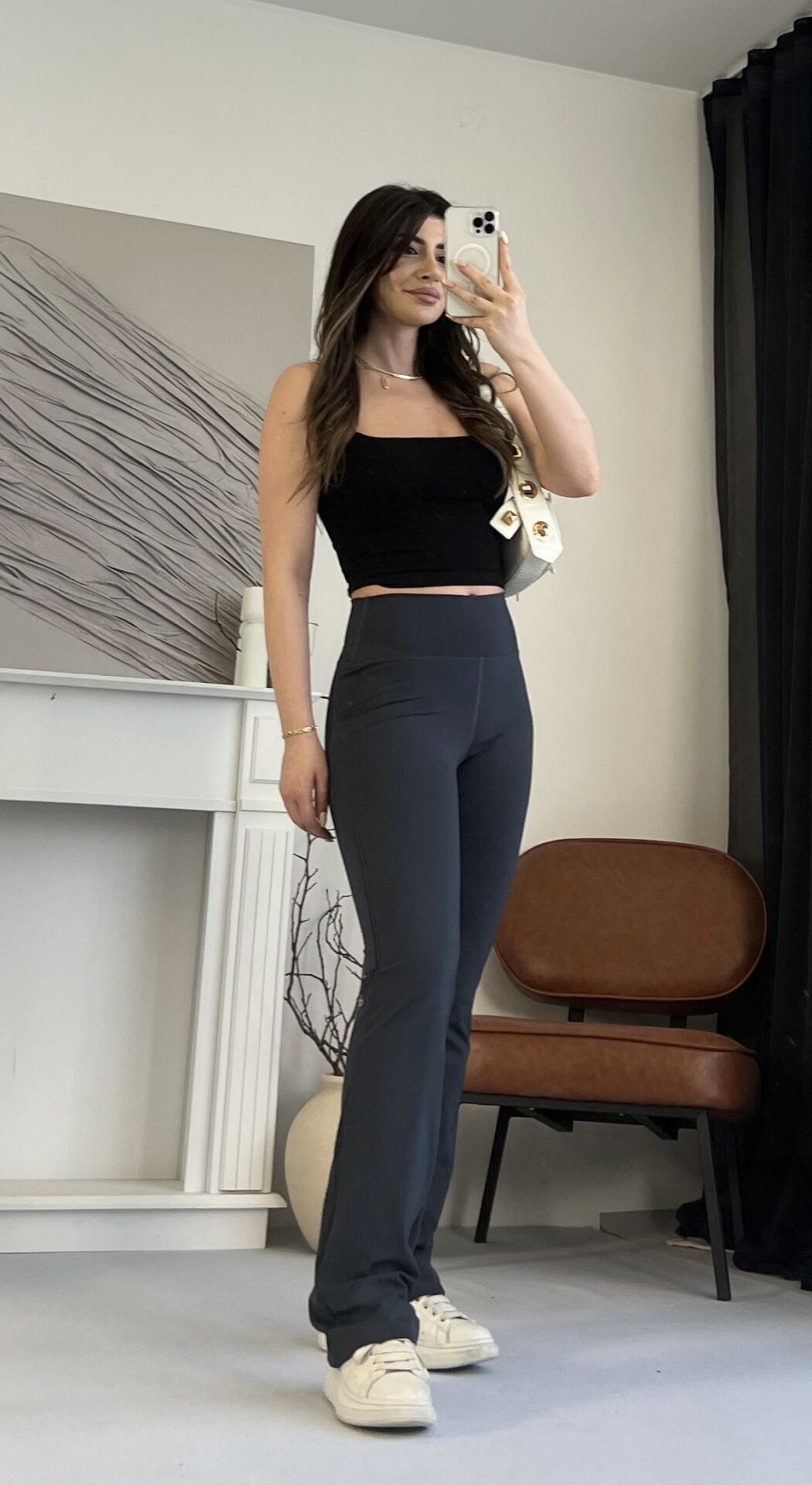 Göğüs Pedli Siyah Crop