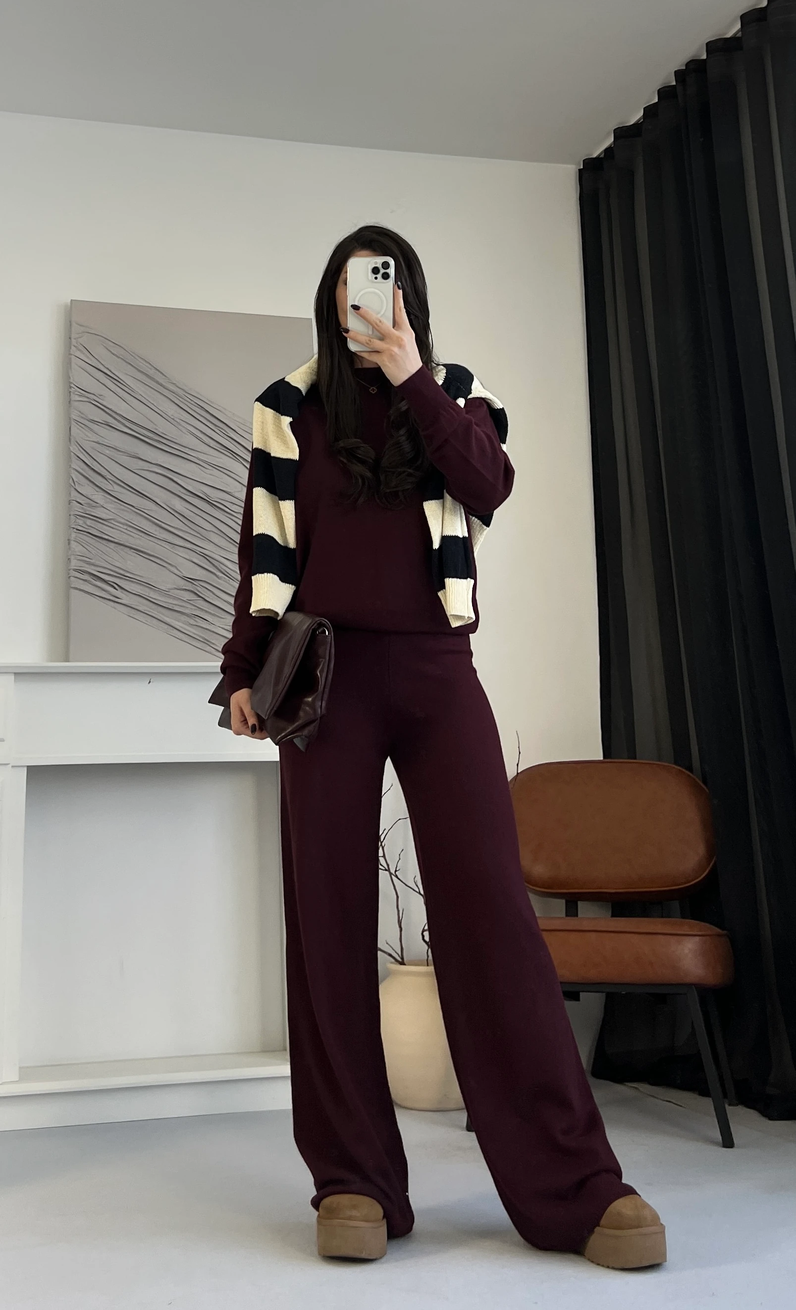 Ultra Yüksek Bel Triko Pantolon