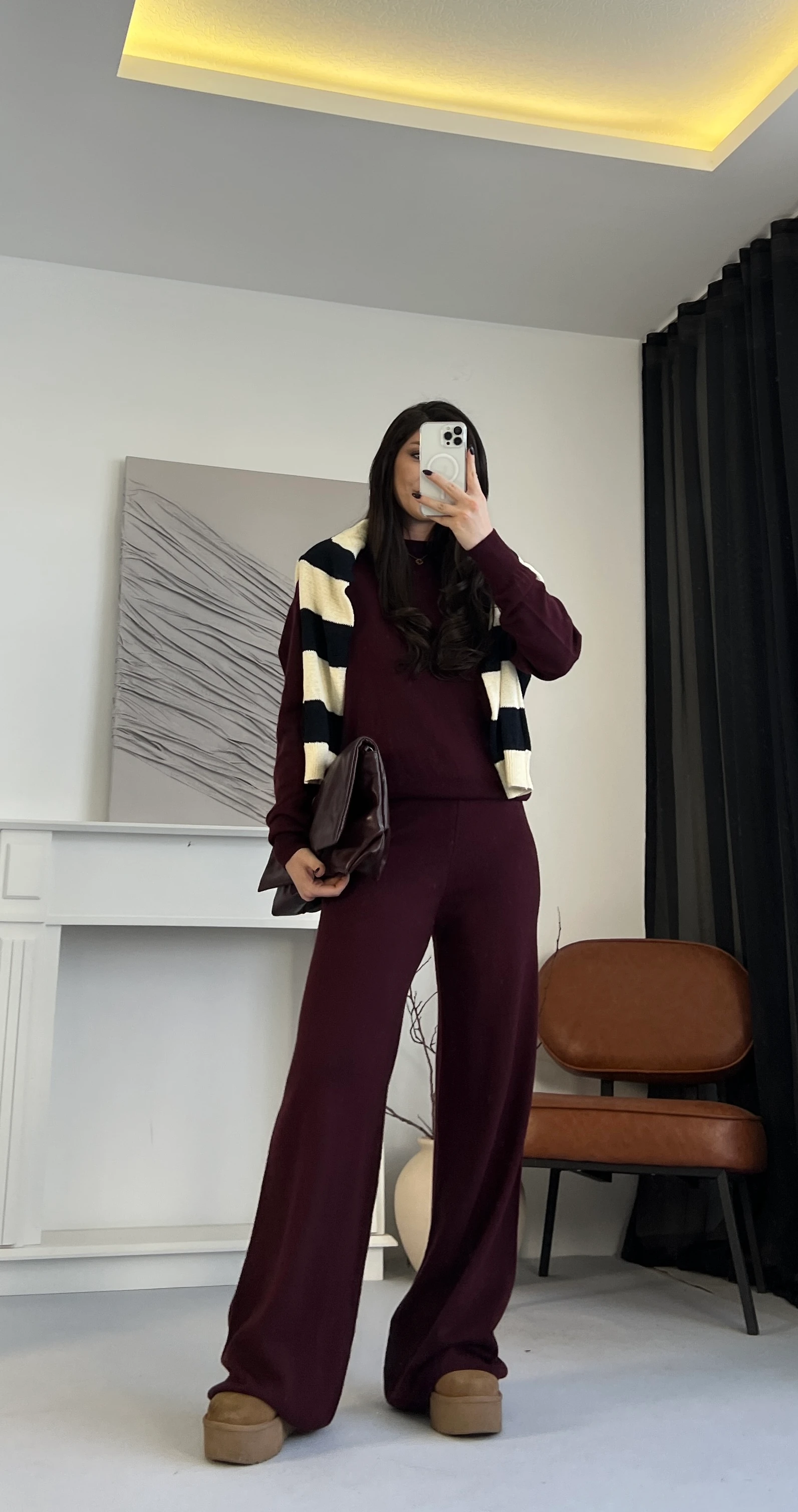 Ultra Yüksek Bel Triko Pantolon