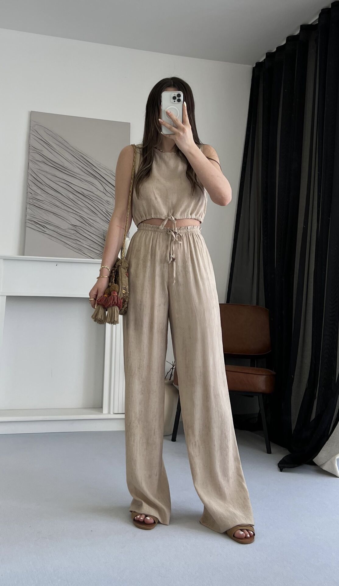 Bağlama Detaylı Dökümlü Vizon Takım