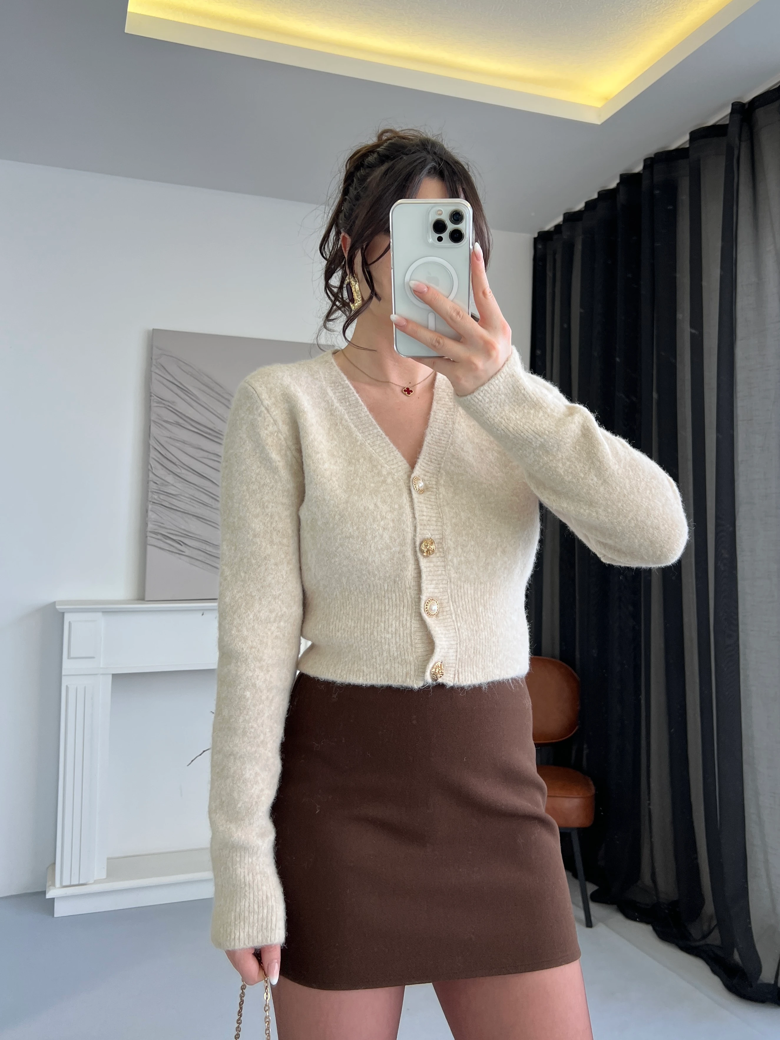 Kahverengi Mini Etek 