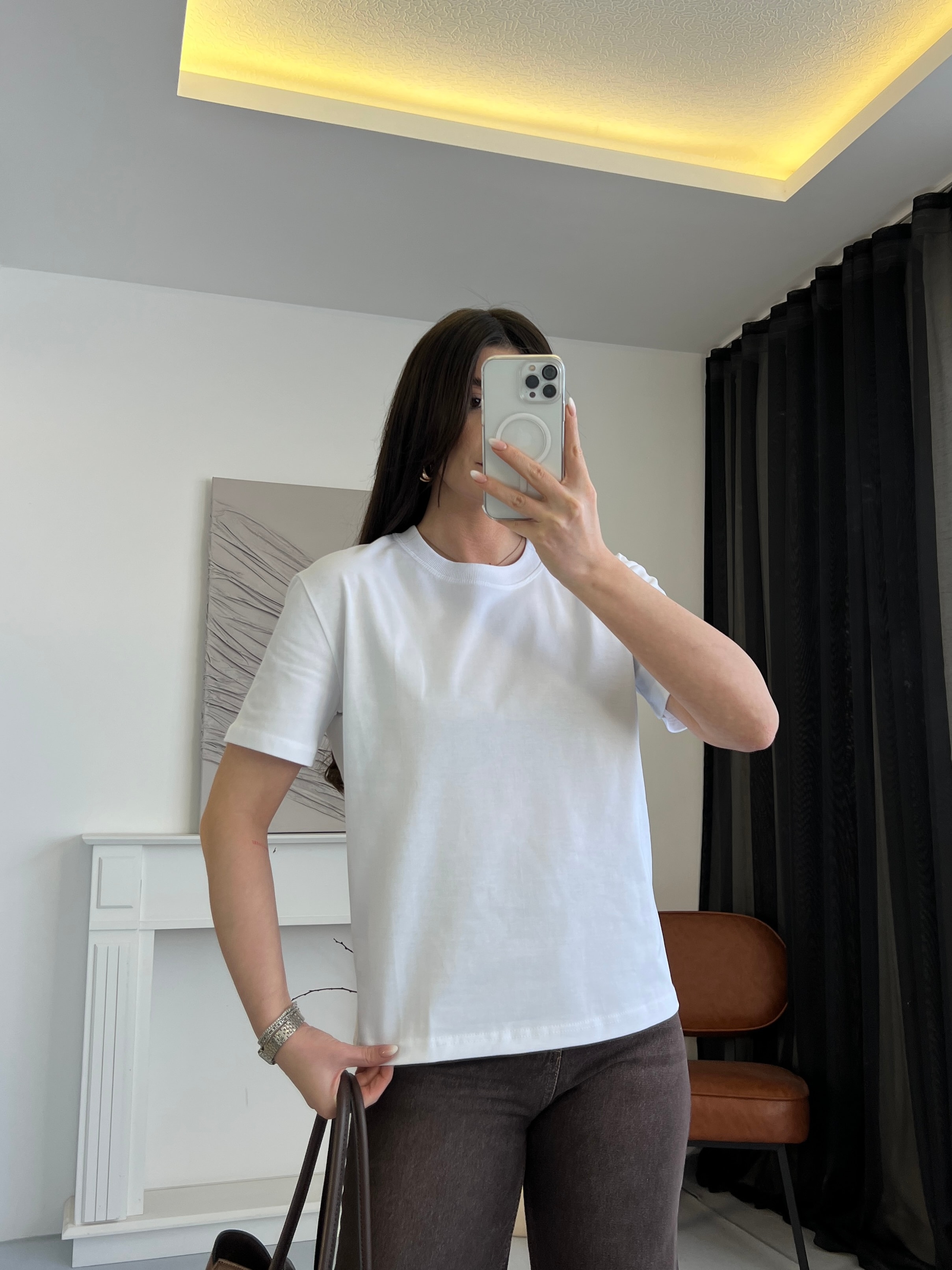 Basic Bisiklet Yaka Tişört